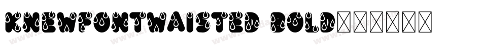 KnewFontWaisted Bold字体转换